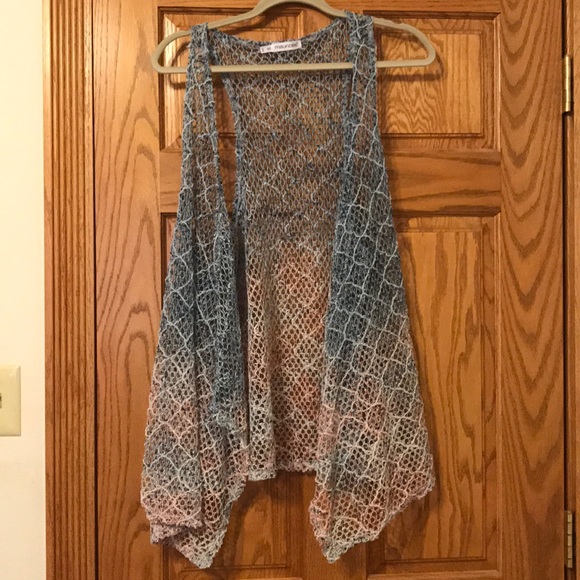 Maurices Tops - Maurices Sleeveless Open Front Knit Coverup